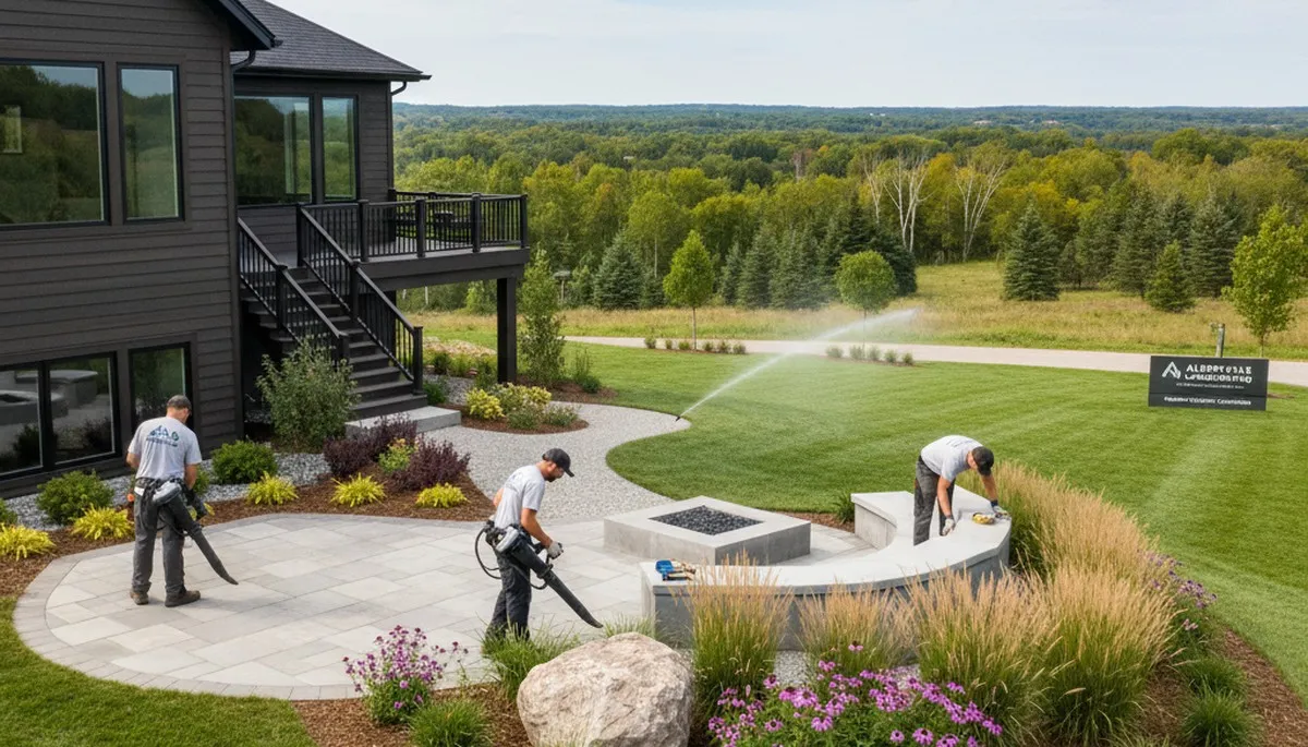 Minneapolis, MN landscaping team providing professional lawn care and yard maintenance services
