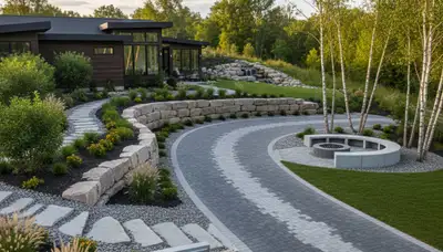 Minneapolis, MN landscaping crew providing professional lawn care for residential properties