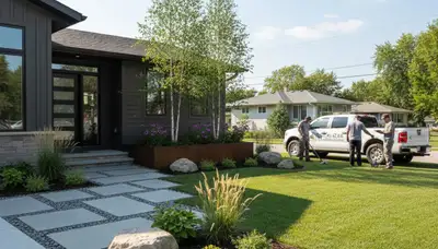 Minneapolis, MN landscaping team providing professional lawn care and yard maintenance services