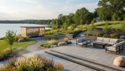 Landscaping team providing lawn care services in Minneapolis, MN