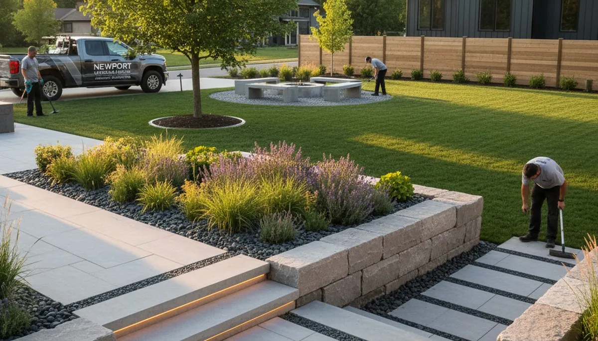 Minneapolis, MN landscaping team providing professional lawn care services for local businesses