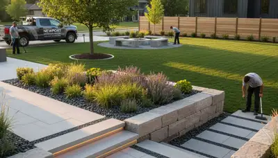 Minneapolis, MN landscaping team providing professional lawn care services for local businesses