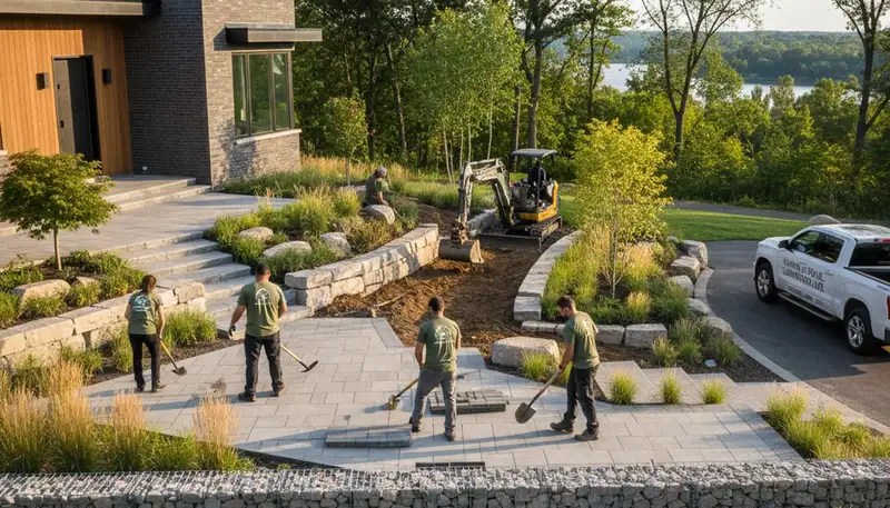 Minneapolis, MN landscaping team providing professional lawn care service for local homes and businesses